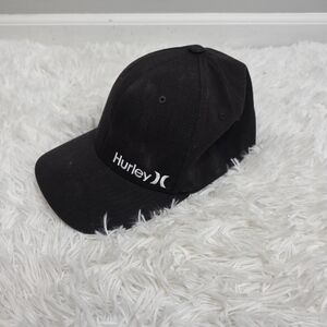 Hurley Corp Textured Tri-Blend Flex Hat - Black